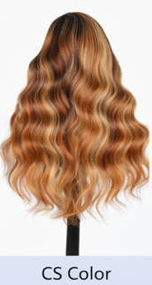 Cinnamon Brazilian Hair 24' Glueless Body Wave Human Hair Pre-cut Lace Front Wigs
