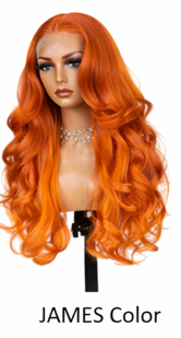Brown Highlight 24' Transparent Luxurious Glueless HD Lace Frontal Body Wave Wig Lace Closure Human Hair