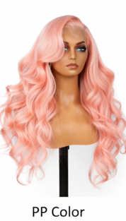 Light Brown Ombre Brazilian Hair 24' Glueless Piano Body Wave Human Hair Pre cut Lace Front Wig