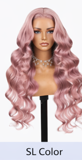 Copper Ginger Loose Body Wave Light Cap C Part Glueless 24' Mini Knots Pre-plucked Brazilian Lace Wig
