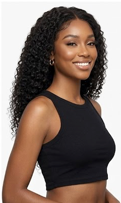Kinky Curly 4x4 Transparent Lace 100% Human Hair Closure Wig