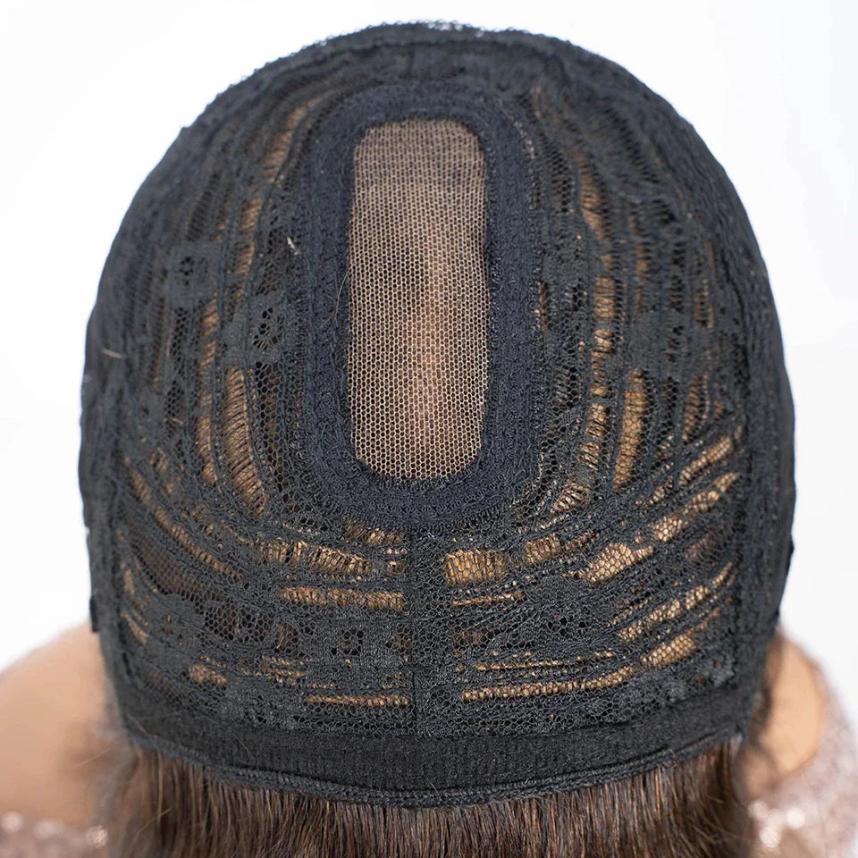 Ombre Blonde Brown Bob Wig | 3x1 Part Lace Peruvian Human Hair