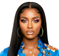 Black Transparent 24' Lace Front Glueless Lace Brazilian Human Hair Pre Plucked Wigs With Bleached Knots