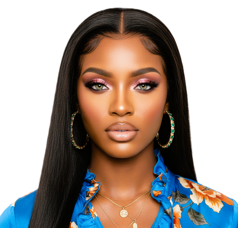 Light Honey Blonde Straight 24' Brazilian Human Hair Lace Closure Wigs With Baby Hair